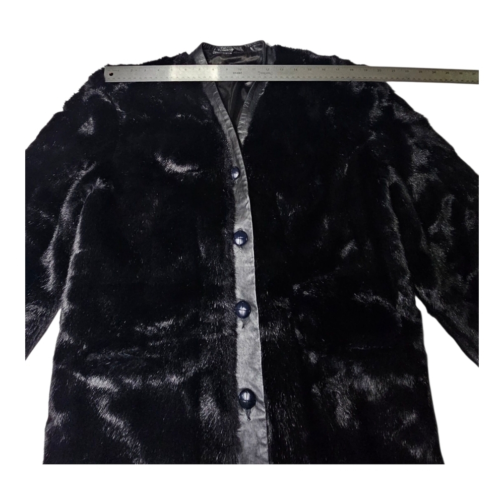 Vintage Lilli Ann Faux Fur and Leather Jacket - Picture 8 of 13
